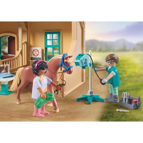 Playmobil Horses Of Waterfall Κτηνιατρική Κλινική Αλόγων 71352 4008789713520