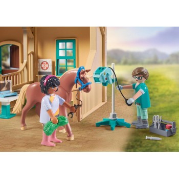 Playmobil Horses Of Waterfall Κτηνιατρική Κλινική Αλόγων 71352 4008789713520