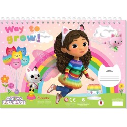 Diakakis imports Gabbys Dollhouse Coloring Book 23X33 Cm, 40 Sheets, Stickers-Stencils-2 Coloring Pages, 2 Drawings 000574012 52