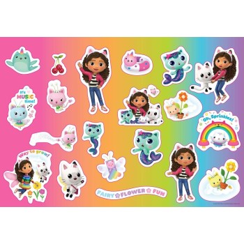 Diakakis imports Gabbys Dollhouse Coloring Book 23X33 Cm, 40 Sheets, Stickers-Stencils-2 Coloring Pages, 2 Drawings 000574012 52