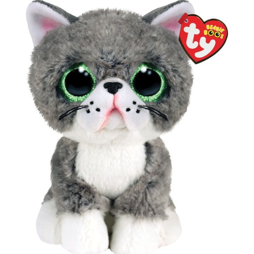 ty Beanie Boos Fergus Χνουδωτή Γατούλα Γκρι 15Εκ 1607-36581 008421365814