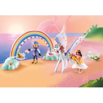 Playmobil Princess Magic Πήγασος Και Πριγκίπισσες Του Ουράνιου Τόξου 71361 4008789713612