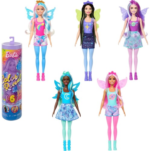 Mattel Barbie Color Reveal Doll 4 Νεράιδες Rainbow Galaxy Series - 1 Τμχ HJX61 194735097531