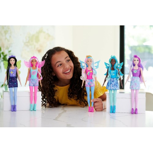 Mattel Barbie Color Reveal Doll 4 Νεράιδες Rainbow Galaxy Series - 1 Τμχ HJX61 194735097531