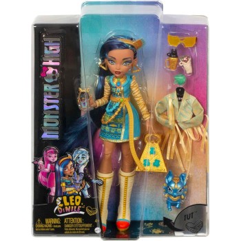 Mattel Monster High Doll, Cleo De Nile With Accessories And Pet Dog HHK54 194735069835