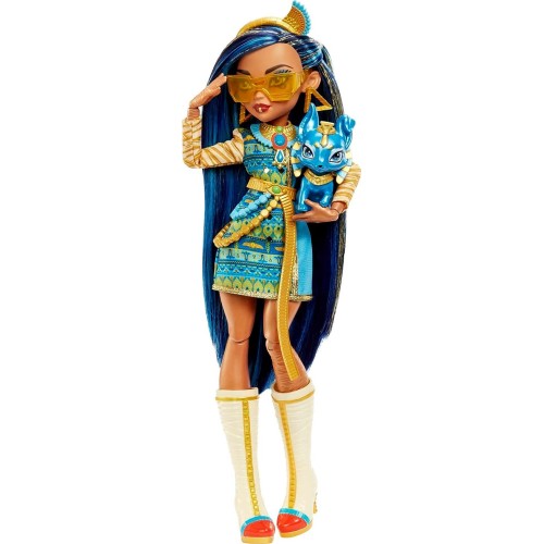 Mattel Monster High Doll, Cleo De Nile With Accessories And Pet Dog HHK54 194735069835