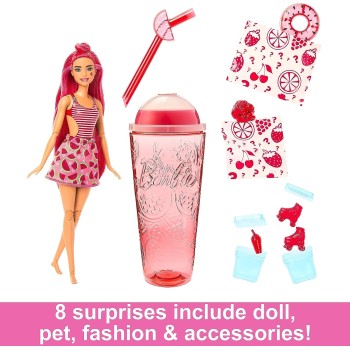 Mattel Barbie Pop Reveal- Καρπούζι Fruit Series Με 8 Εκπλήξεις HNW43 194735151158