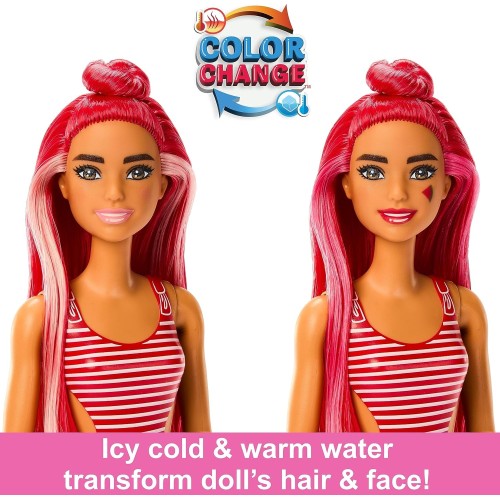 Mattel Barbie Pop Reveal Fruit Series Doll, Watermelon Crush Theme With 8 Surprise HNW43 194735151158