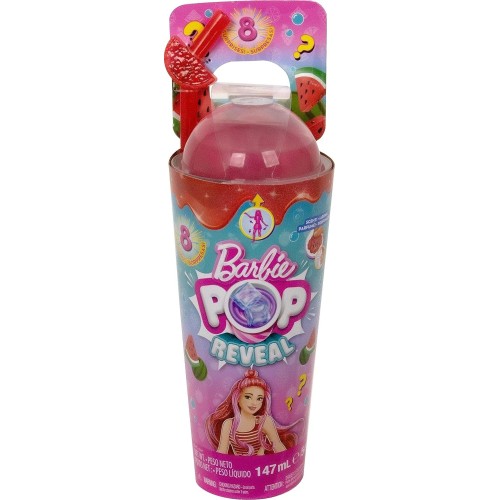 Mattel Barbie Pop Reveal Fruit Series Doll, Watermelon Crush Theme With 8 Surprise HNW43 194735151158