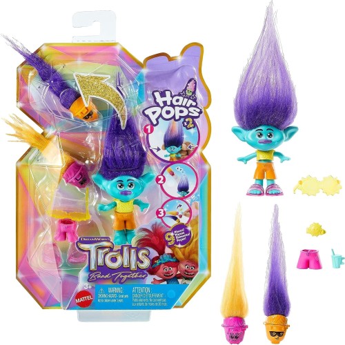 Mattel Dreamworks Trolls 3 Band Together Hair Branch Small Doll HNF02 / HNF12 194735138715