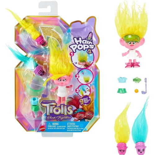 Mattel Dreamworks Trolls Band Together Hair Pops Viva Small Doll HNF02 / HNF11 194735138630