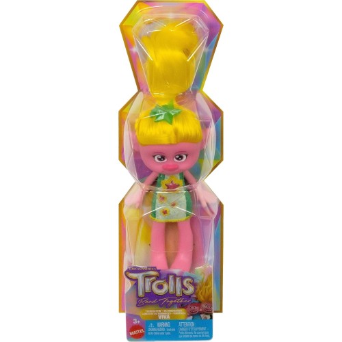 Mattel Dreamworks Trolls Band Together Trendsettin Fashion Doll, Viva With Vibrant HNF03 / HNF14 194735138753