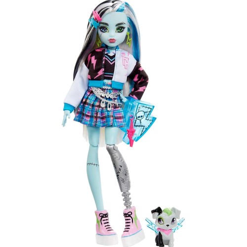 Mattel Monster High Doll, Frankie Stein With Accessories And Pet, Posable Fashion HHK53 194735069781