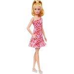 Mattel Barbie Fashionistas Doll 205 With Blond Ponytail, Wearing Pink And Red Flor FBR37 / HJT02 194735094073