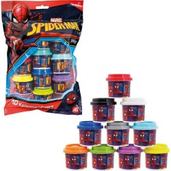 As company Plasticine Marvel Spiderman Bag With 10 Jars And 280Gr Lids For 3+ Years 1045-03599 5203068035990