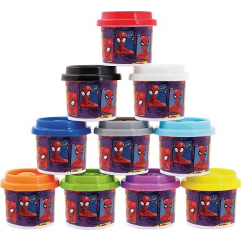 As company Πλαστελίνη Marvel Spiderman Σακουλάκι Με 10 Βαζάκια Και Καπάκια Καλουπάκια 280Gr Για 3+ Χρονών 1045-03599 52030680359
