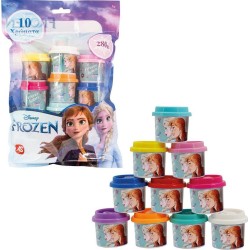 As company Πλαστελίνη Disney Frozen Σακουλάκι Με 10 Βαζάκια Και Καπάκια Καλουπάκια 280Gr Για 3+ Χρονών 1045-03598 5203068035983