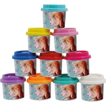 As company Πλαστελίνη Disney Frozen Σακουλάκι Με 10 Βαζάκια Και Καπάκια Καλουπάκια 280Gr Για 3+ Χρονών 1045-03598 5203068035983