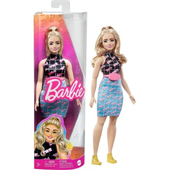 Mattel Barbie Fashionistas - Κούκλα Barbie Με Ξανθά Μαλλία Και Καμπυλωτό Σωματότυπο FBR37 / HPF78 194735157532