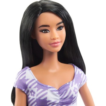 Mattel Barbie Doll, Kids Toys, Fashionistas, Wavy Black Hair And Tall Body FBR37 / HPF75 194735157501