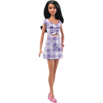 Mattel Barbie Fashionistas - Κούκλα Barbie Με Μαύρα Μαλλιά Και Ψηλό Σωματότυπο FBR37 / HPF75 194735157501