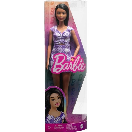 Mattel Barbie Fashionistas - Κούκλα Barbie Με Μαύρα Μαλλιά Και Ψηλό Σωματότυπο FBR37 / HPF75 194735157501