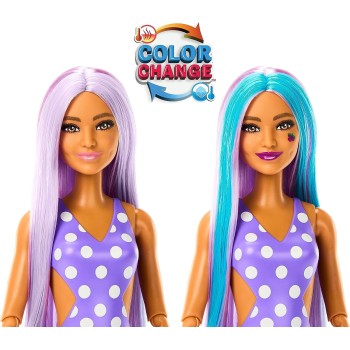 Mattel Barbie Pop Reveal Fruit Series Doll, Grapefruit Design With 8 Surprises, Including Pets And Accessories, Mucus, HNW44 194