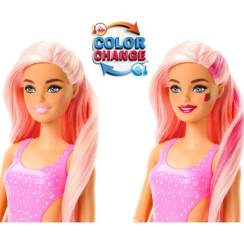 Mattel Barbie Pop Reveal Fruit Series Doll, Strawberry Lime Design With 8 Surprises, Including Pets And Accessories, Mucus HNW41