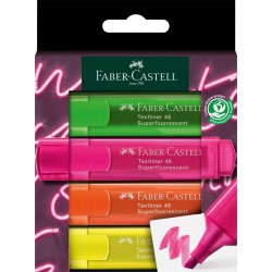 Faber-Castell Υπογραμμιστές Νεον Tl46 3+1 Δώρο 254600 4005402546008
