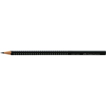 Faber-Castell Pencils Set Grip 2001, 5-Part With 3 Pencils, Eraser And Sharpener, Black 580024 4005405800244