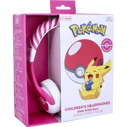 otl technologies OTL Pokemon Pokeball Pink Kids Headphones  5055371623742