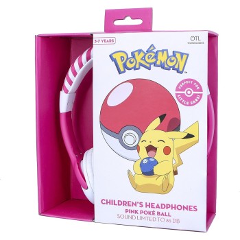 otl technologies OTL Pokemon Pokeball Pink Kids Headphones  5055371623742