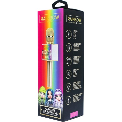otl technologies Rh0929 Rainbow High Wireless Karaoke Microphone With Built In Speaker  5055371624770