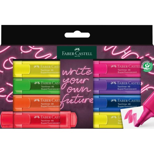 Faber-Castell Highlighters Neon 8 Pieces 254601 4005402546015