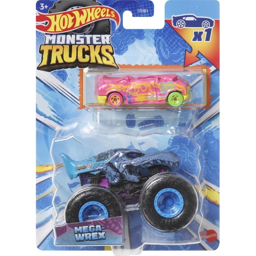 Mattel Hot Wheels Monster Trucks Ratical Racer Όχημα Με Αυτοκινητάκι GRH81 / HKM17 194735103621