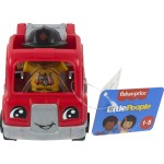 Mattel Little People - Red Firetruck And Firefighter HPX84 / HPX85 194735170449