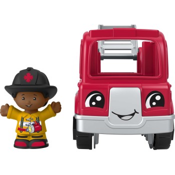 Mattel Little People - Red Firetruck And Firefighter HPX84 / HPX85 194735170449