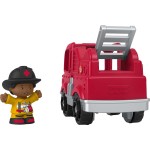 Mattel Little People - Red Firetruck And Firefighter HPX84 / HPX85 194735170449