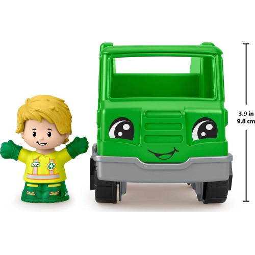 Mattel Little People - Green Recycle Vehicle Recycle Truck HPX84 / HPX88 194735170494