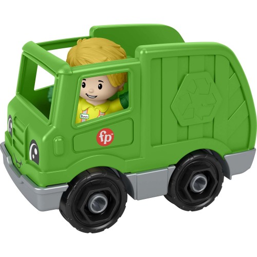 Mattel Little People - Green Recycle Vehicle Recycle Truck HPX84 / HPX88 194735170494
