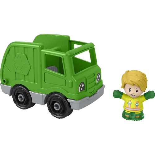 Mattel Little People - Green Recycle Vehicle Recycle Truck HPX84 / HPX88 194735170494