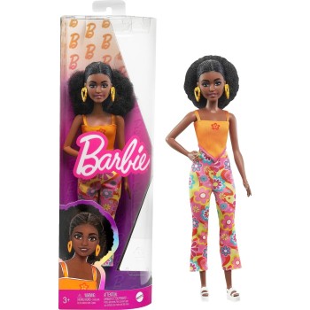 Mattel Barbie Fashionistas - Κούκλα Fashionista Curly Black Hair And Petite Body Type FBR37 / HPF74 194735157495