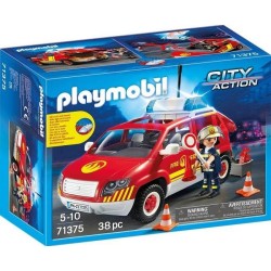 Playmobil City Action Όχημα Αρχιπύραρχου Με Φάρο Και Σειρήνα 71375 4008789713759