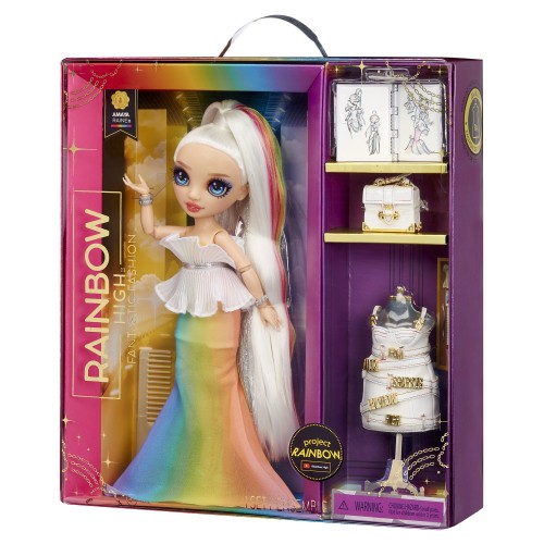 MGA Entertainment Rainbow High Fantastic Fashion Doll- Amaya Rainbow 594154EUC 035051594154