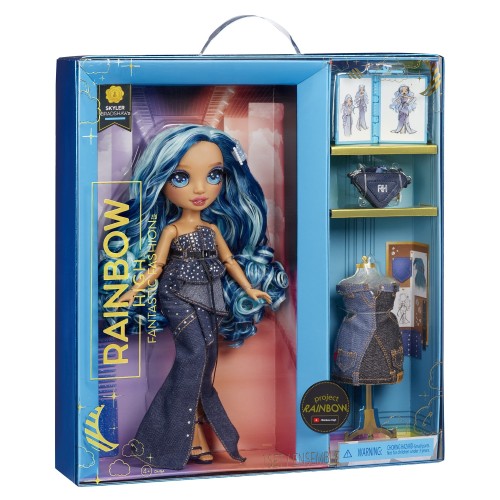 MGA Entertainment Rainbow High Fantastic Fashion Doll- Skyler Blue 587378EUC 035051587378