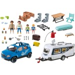 Playmobil Family Fun Οικογενειακές Διακοπές Με Ρυμουλκούμενο Τροχόσπιτο 71423 4008789714237