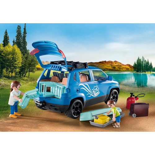 Playmobil Family Fun Caravan With Car 71423 4008789714237