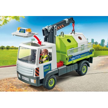 Playmobil City Action Όχημα Περισυλλογής Κάδων Ανακύκλωσης Γυαλιού 71431 4008789714312