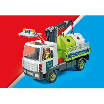 Playmobil City Action Όχημα Περισυλλογής Κάδων Ανακύκλωσης Γυαλιού 71431 4008789714312