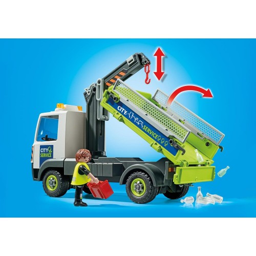 Playmobil City Action Όχημα Περισυλλογής Κάδων Ανακύκλωσης Γυαλιού 71431 4008789714312